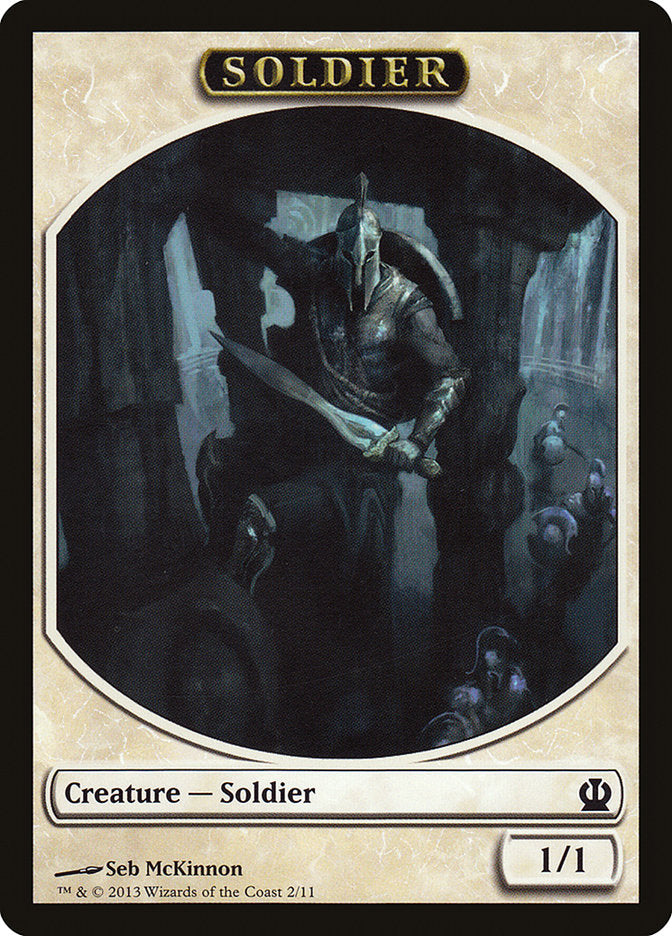 Soldier Token (2/11) [Theros Tokens] | Golgari Games