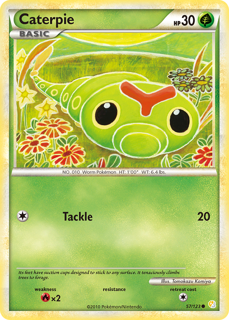 Caterpie (57/123) [HeartGold & SoulSilver: Base Set] | Golgari Games