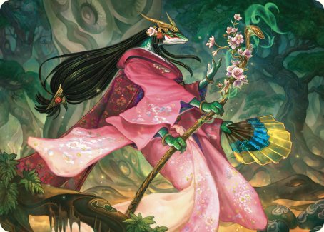 Sakiko, Mother of Summer Art Card [Commander Masters Art Series] | Local Legends