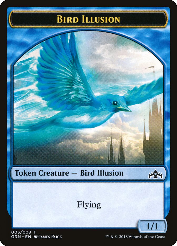 Bird Illusion Token [Guilds of Ravnica Tokens] | Golgari Games