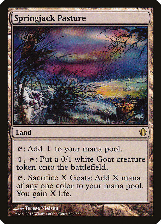 Springjack Pasture [Commander 2013] | Golgari Games