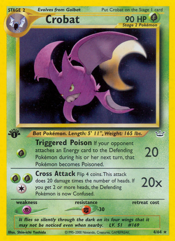 Crobat (4/64) [Neo Revelation 1st Edition] | Golgari Games