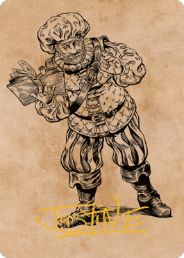 Volo, Itinerant Scholar Art Card (Gold-Stamped Signature) [Commander Legends: Battle for Baldur's Gate Art Series] | Local Legends