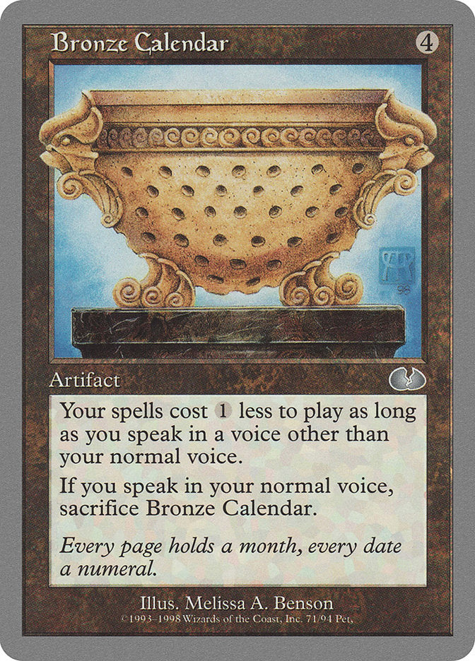 Bronze Calendar [Unglued] | Golgari Games