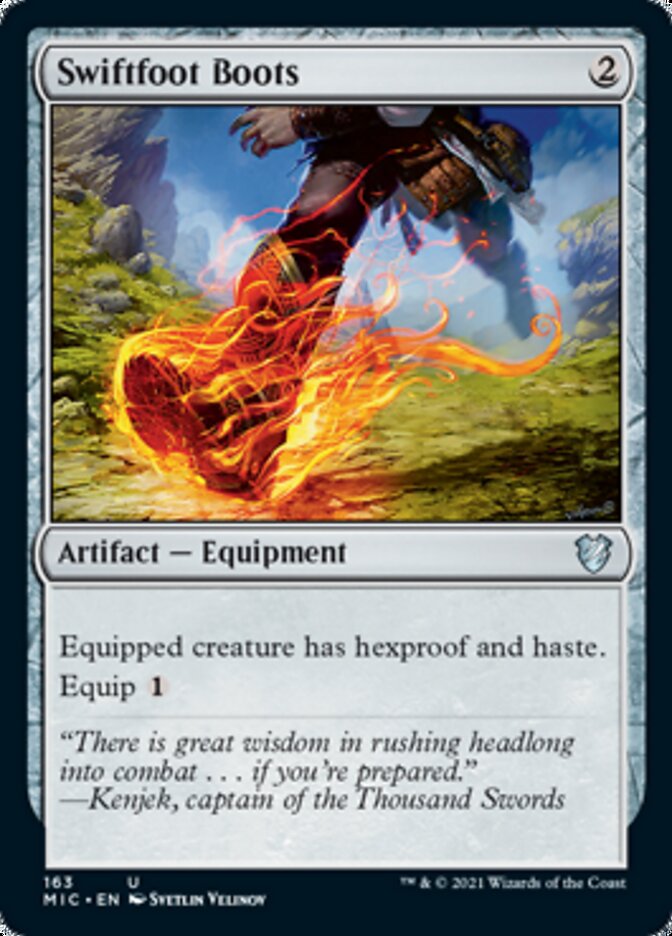 Swiftfoot Boots [Innistrad: Midnight Hunt Commander] | Golgari Games