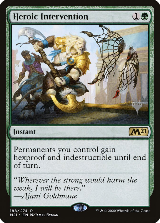 Heroic Intervention (Promo Pack) [Core Set 2021 Promos] | Golgari Games