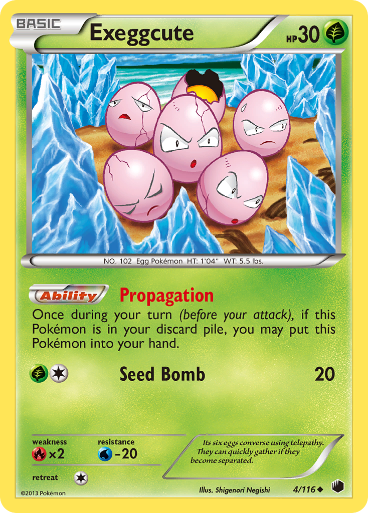 Exeggcute (4/116) [Black & White: Plasma Freeze] | Golgari Games