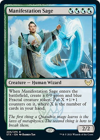 Manifestation Sage (Promo Pack) [Strixhaven: School of Mages Promos] | Golgari Games