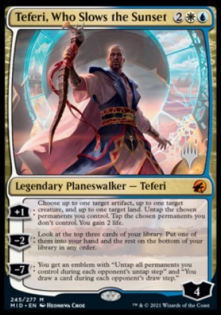 Teferi, Who Slows the Sunset (Promo Pack) [Innistrad: Midnight Hunt Promos] | Golgari Games