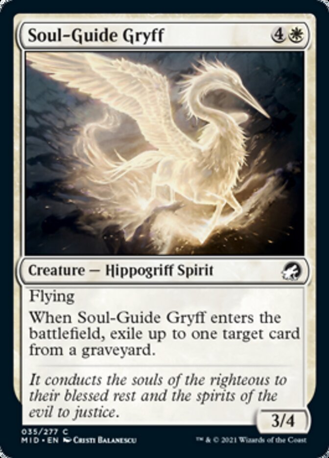 Soul-Guide Gryff [Innistrad: Midnight Hunt] | Golgari Games