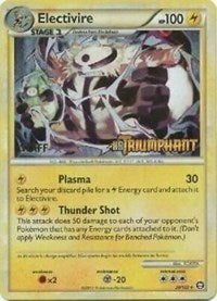 Electivire (20/102) (Staff Prerelease Promo) [HeartGold & SoulSilver: Black Star Promos] | Golgari Games