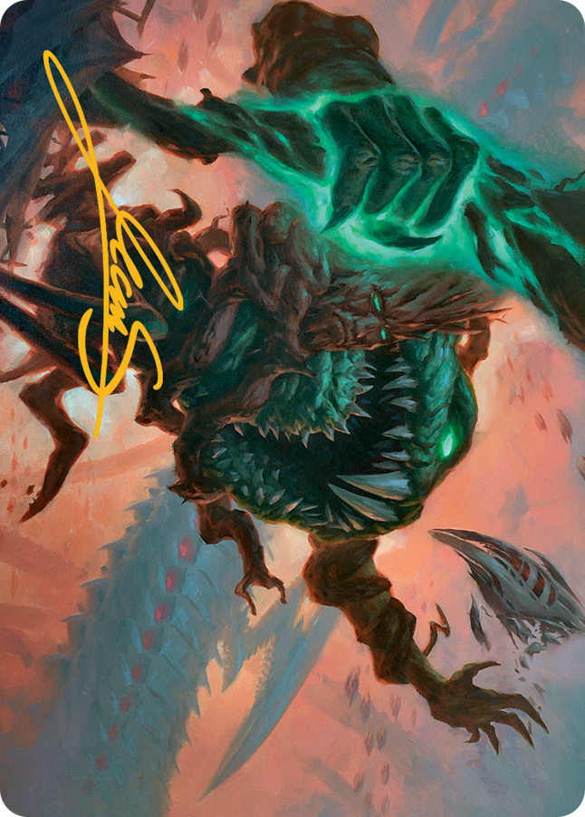 Yargle and Multani Art Card (Gold-Stamped Signature) [March of the Machine Art Series] | Golgari Games