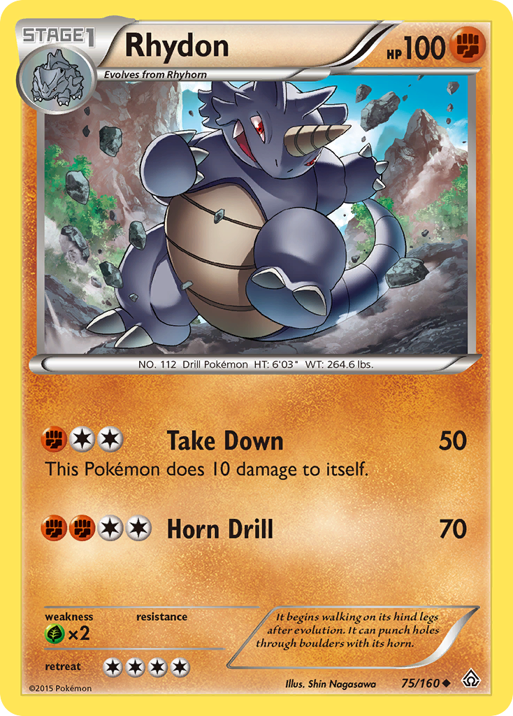 Rhydon (75/160) [XY: Primal Clash] | Golgari Games