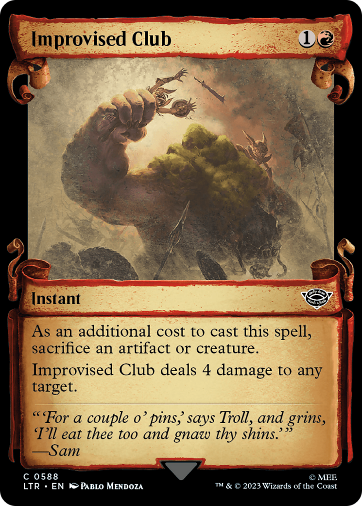 Improvised Club [The Lord of the Rings: Tales of Middle-Earth Showcase Scrolls] | Local Legends