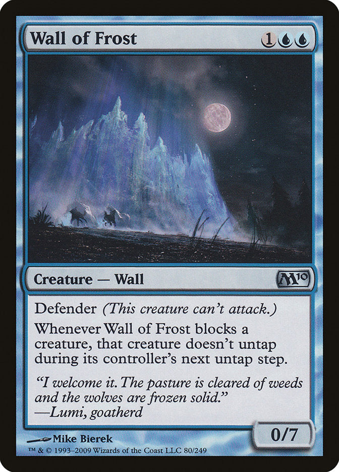 Wall of Frost [Magic 2010] | Golgari Games