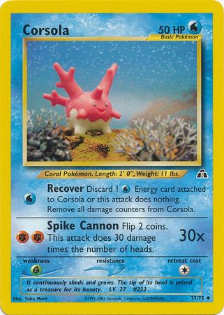 Corsola (37/75) [Neo Discovery Unlimited] | Golgari Games