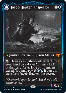 Jacob Hauken, Inspector // Hauken's Insight [Innistrad: Double Feature] | Golgari Games