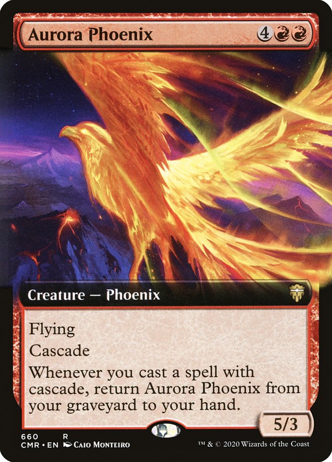 Aurora Phoenix (Extended Art) [Commander Legends] | Golgari Games