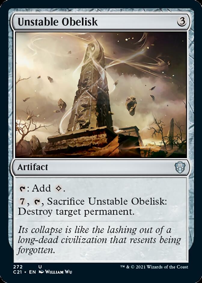 Unstable Obelisk [Commander 2021] | Golgari Games