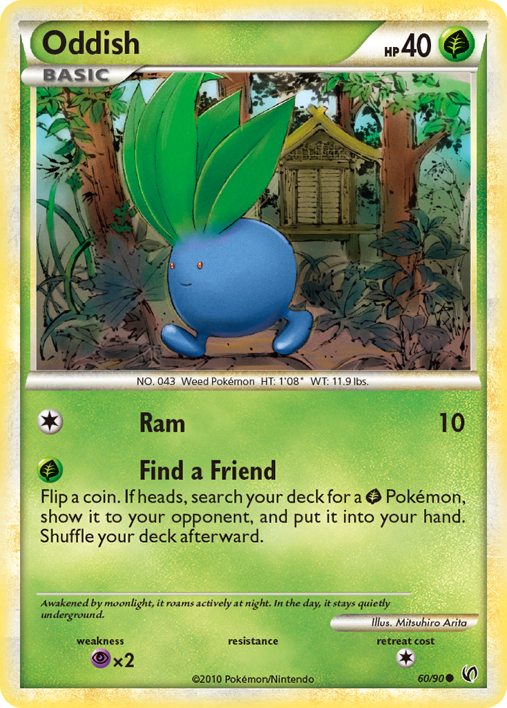 Oddish (60/90) [HeartGold & SoulSilver: Undaunted] | Golgari Games