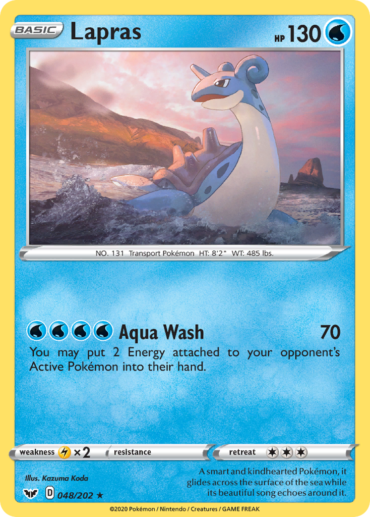 Lapras (048/202) [Sword & Shield: Base Set] | Golgari Games