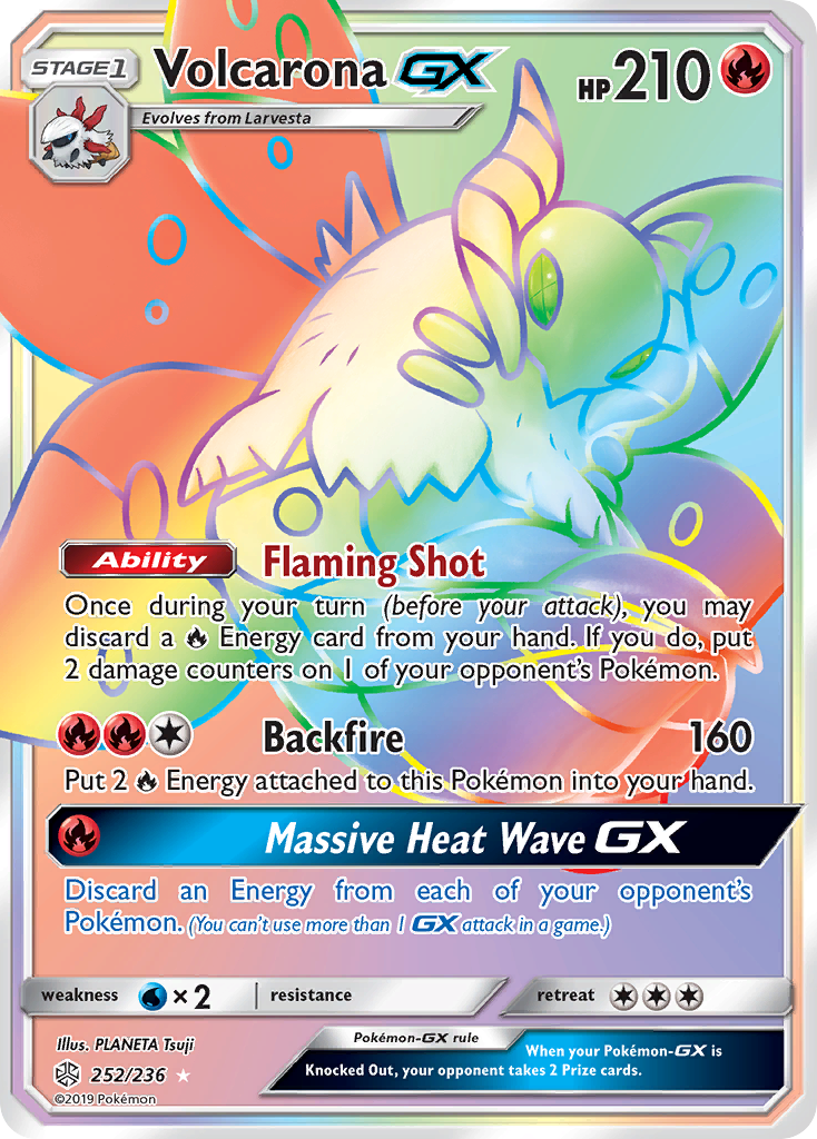 Volcarona GX (252/236) [Sun & Moon: Cosmic Eclipse] | Golgari Games