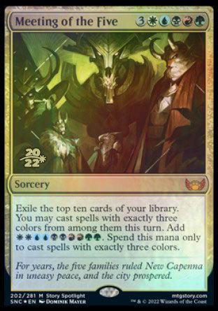 Meeting of the Five [Streets of New Capenna Prerelease Promos] | Local Legends