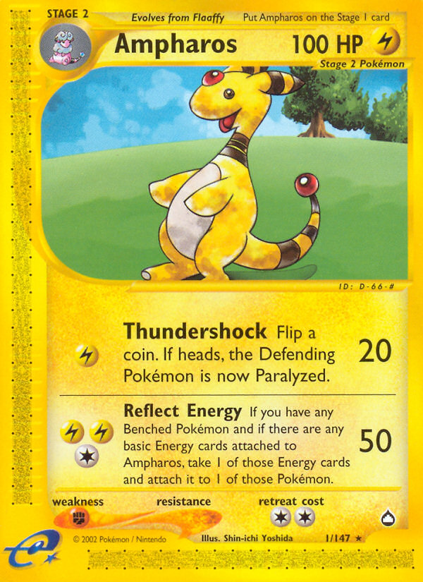 Ampharos (1/147) [Aquapolis] | Golgari Games