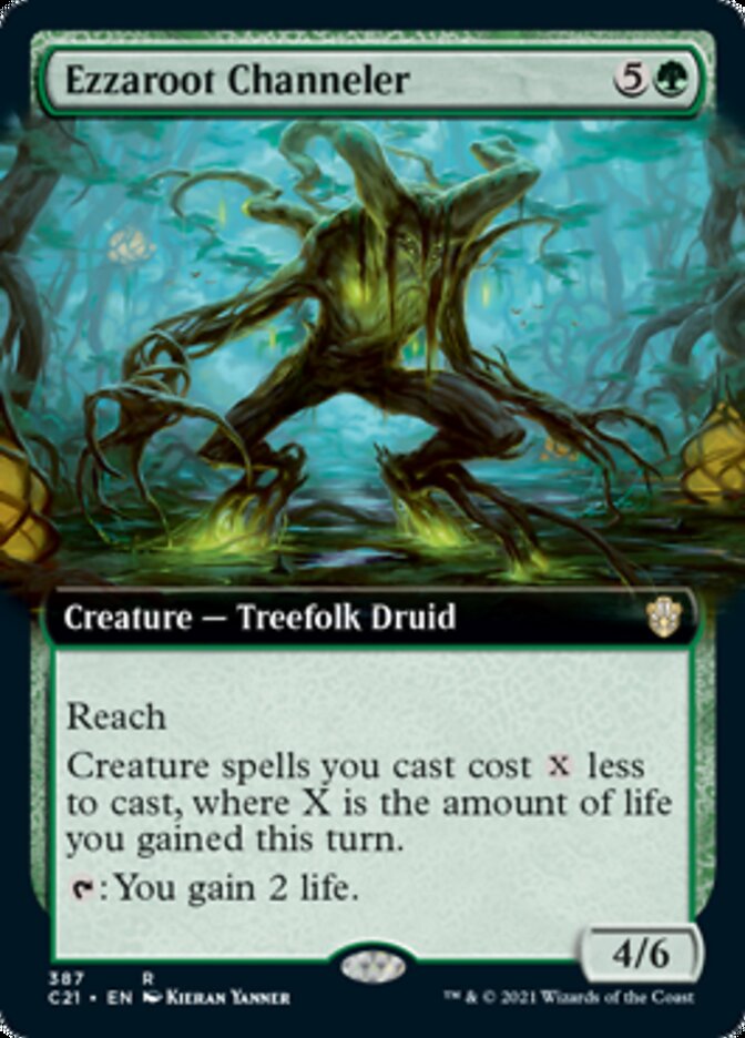 Ezzaroot Channeler (Extended Art) [Commander 2021] | Local Legends