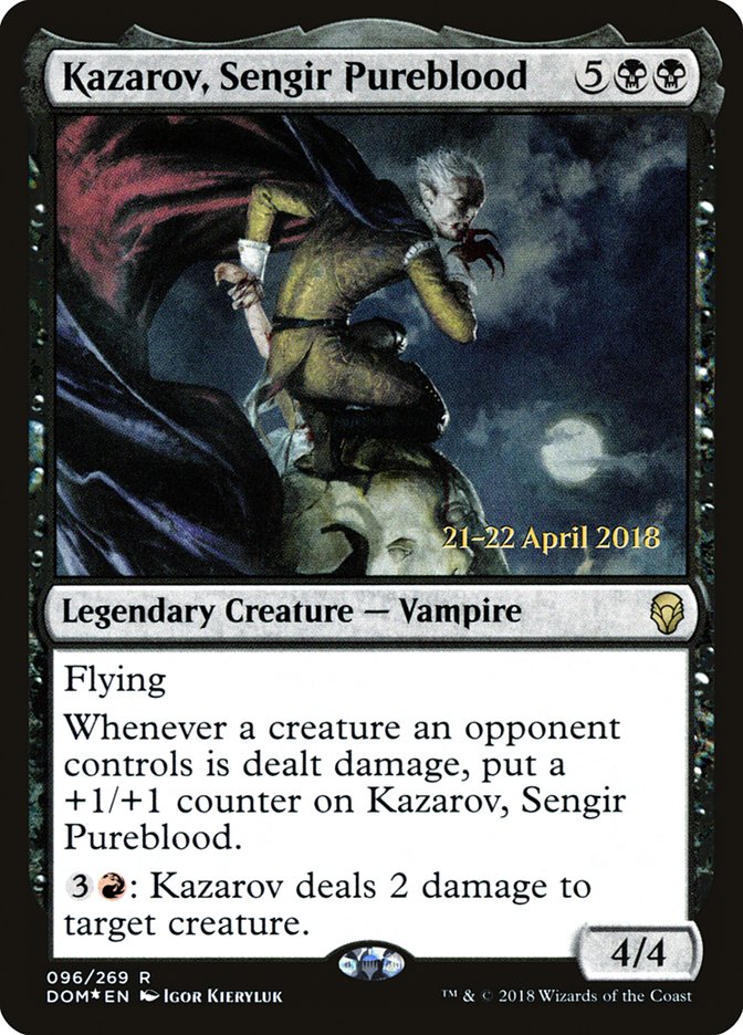 Kazarov, Sengir Pureblood [Dominaria Prerelease Promos] | Golgari Games