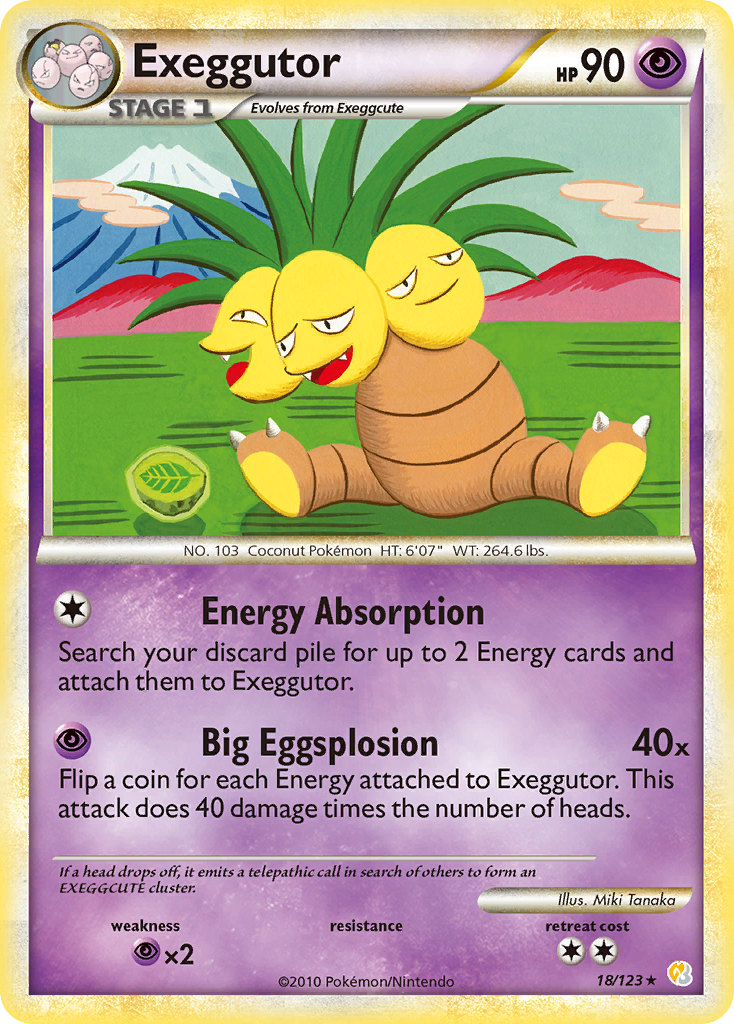 Exeggutor (18/123) [HeartGold & SoulSilver: Base Set] | Golgari Games