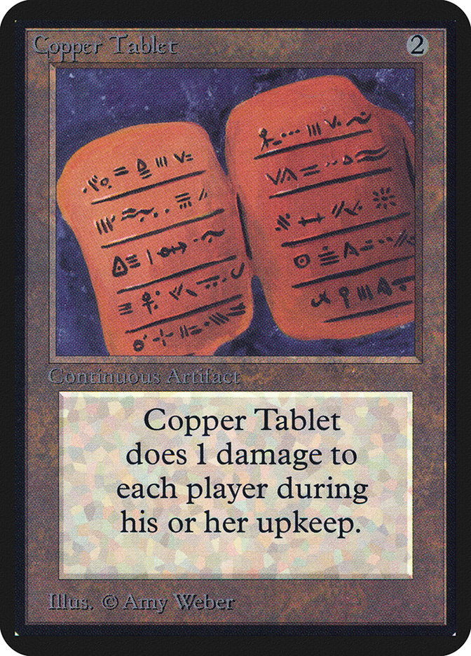 Copper Tablet [Alpha Edition] | Golgari Games