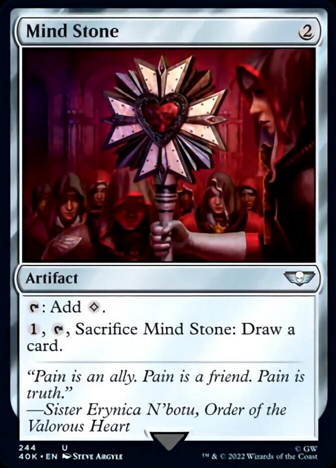 Mind Stone (244) (Surge Foil) [Universes Beyond: Warhammer 40,000] | Local Legends