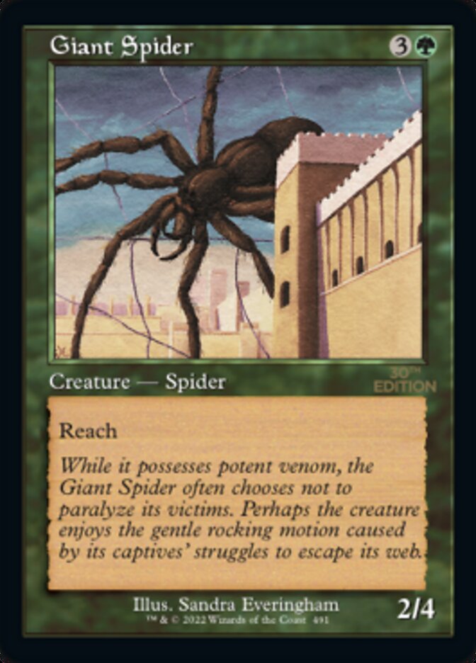 Giant Spider (Retro) [30th Anniversary Edition] | Local Legends