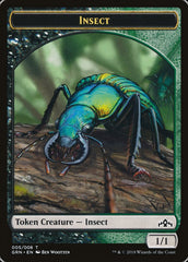 Saproling // Insect Double-sided Token [Guilds of Ravnica Guild Kit Tokens] | Golgari Games