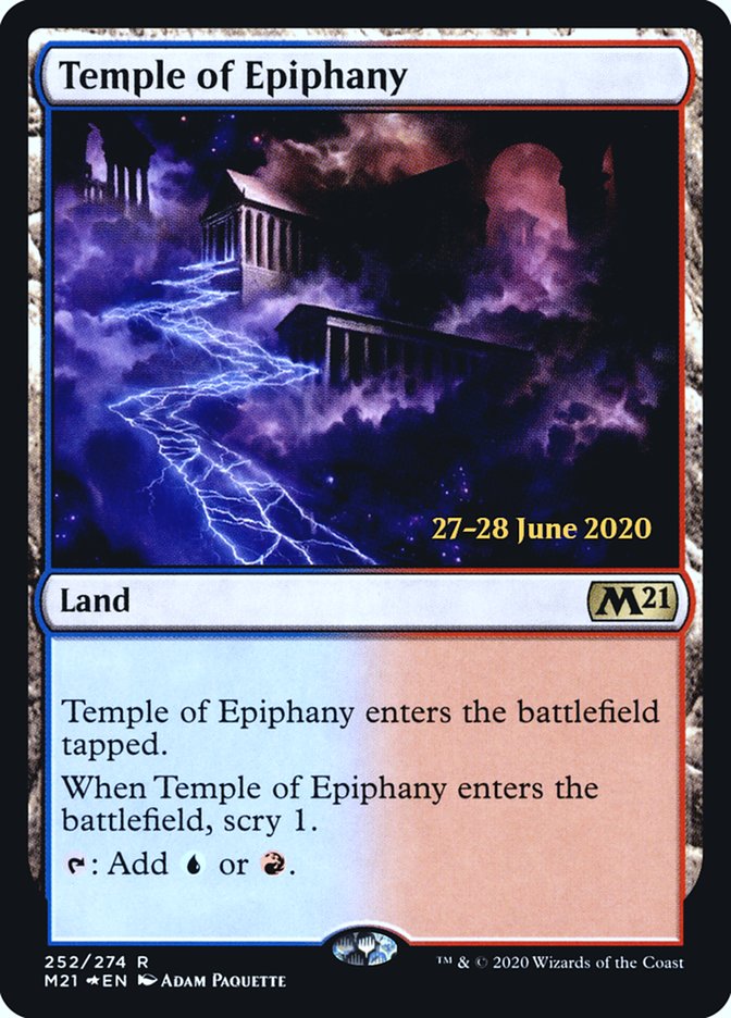 Temple of Epiphany [Core Set 2021 Prerelease Promos] | Golgari Games