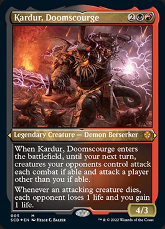 Kardur, Doomscourge (Foil Etched) [Starter Commander Decks] | Local Legends