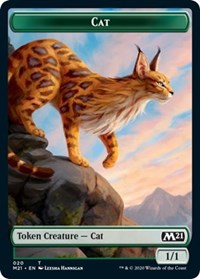 Cat (020) // Dog Double-sided Token [Core Set 2021 Tokens] | Local Legends