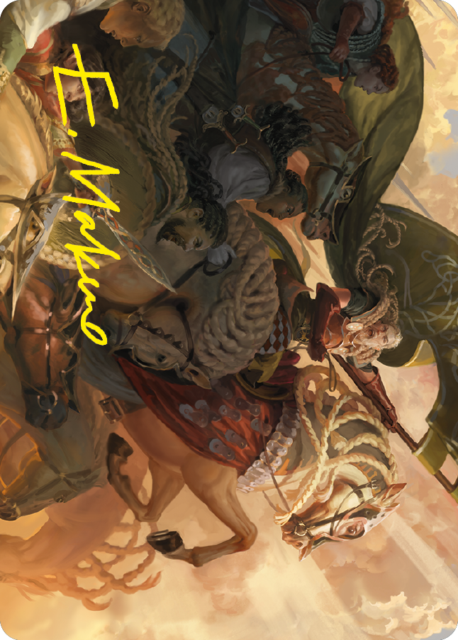 Marshal's Anthem Art Card (Gold-Stamped Signature) [The Lord of the Rings: Tales of Middle-earth Art Series] | Local Legends