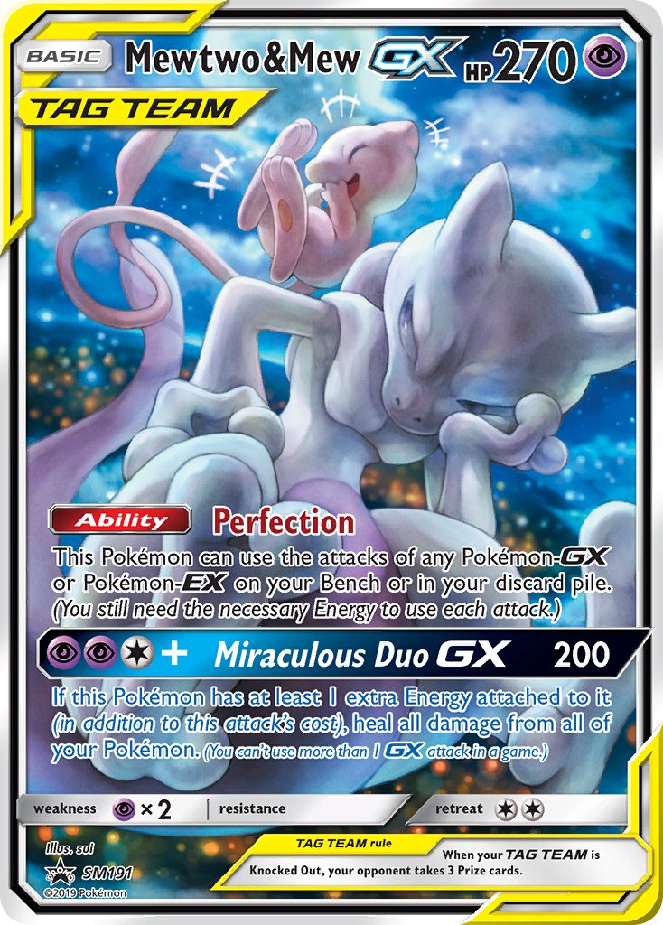 Mewtwo & Mew GX (SM191) [Sun & Moon: Black Star Promos] | Golgari Games