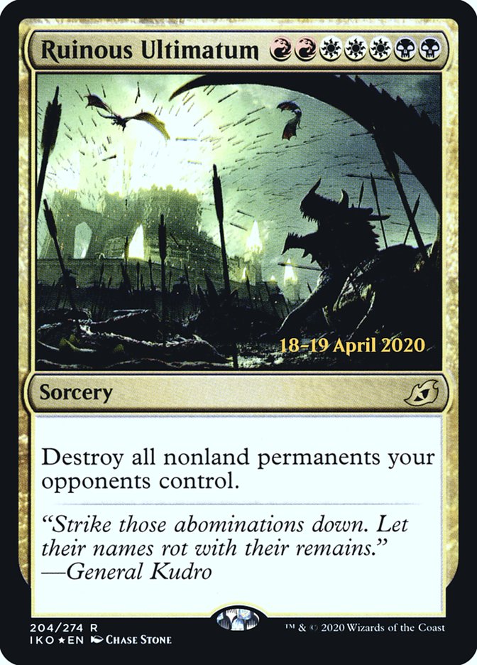 Ruinous Ultimatum [Ikoria: Lair of Behemoths Prerelease Promos] | Local Legends
