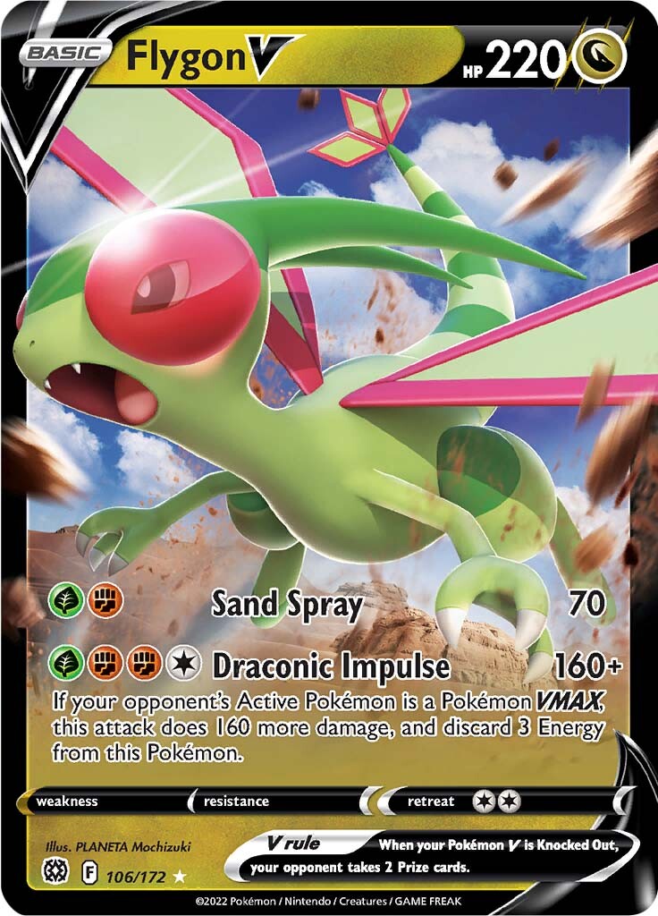 Flygon V (106/172) [Sword & Shield: Brilliant Stars] | Golgari Games