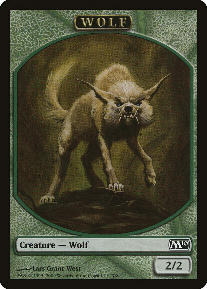 Wolf Token [Magic 2010 Tokens] | Golgari Games