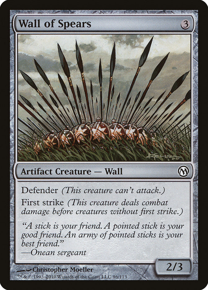 Wall of Spears [Duels of the Planeswalkers] | Golgari Games