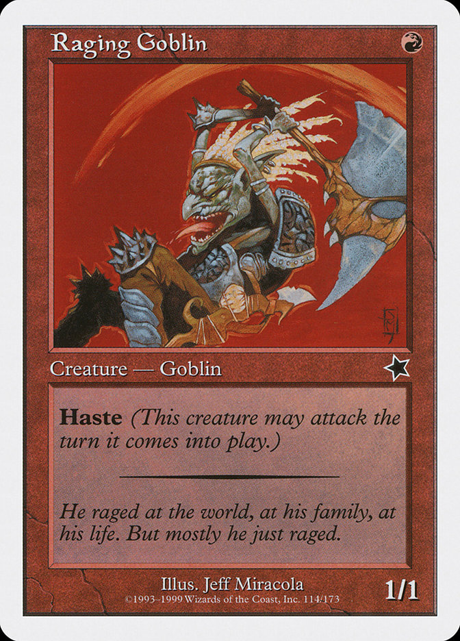 Raging Goblin [Starter 1999] | Golgari Games