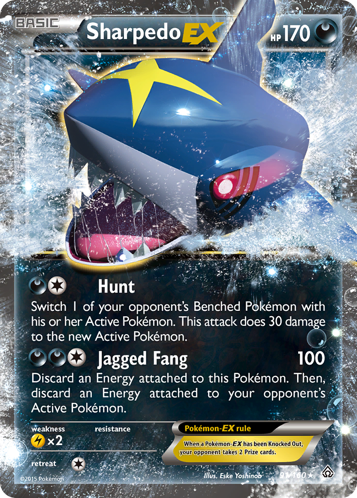 Sharpedo EX (91/160) [XY: Primal Clash] | Golgari Games