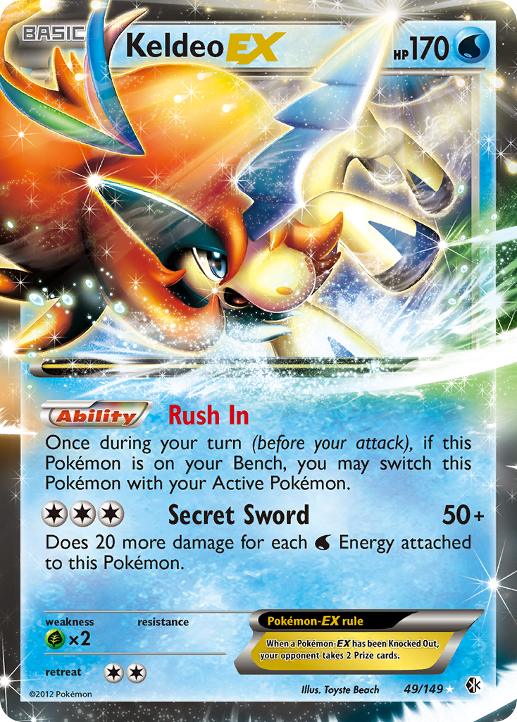 Keldeo EX (49/149) [Black & White: Boundaries Crossed] | Golgari Games