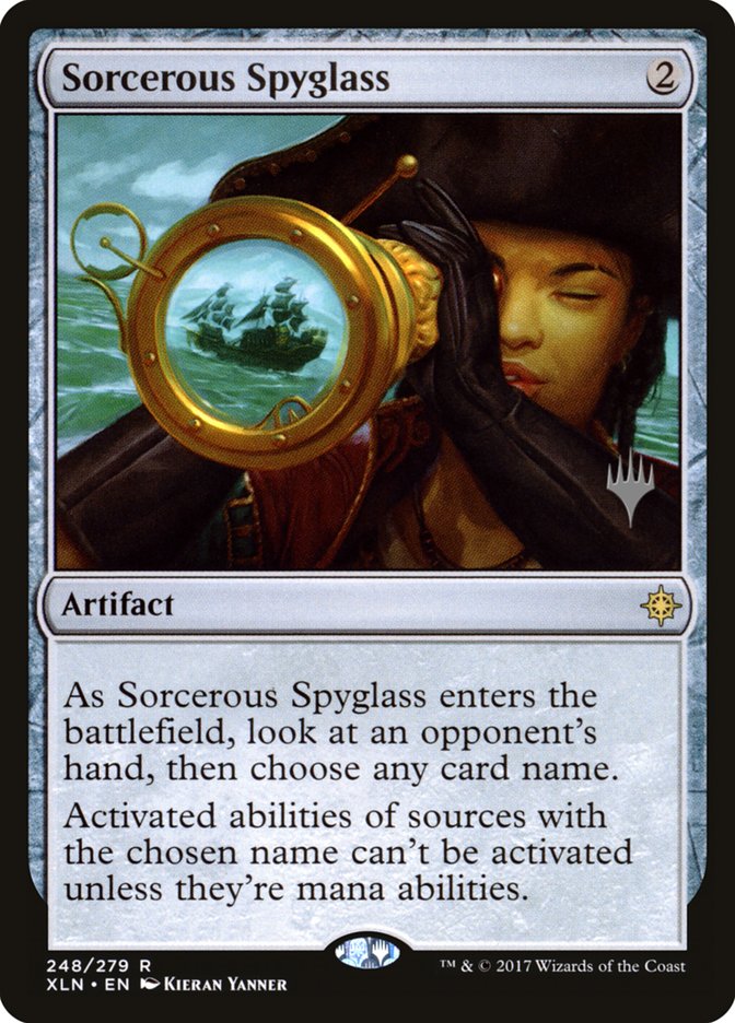 Sorcerous Spyglass (Promo Pack) [Ixalan Promos] | Local Legends