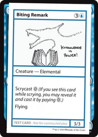 Biting Remark (2021 Edition) [Mystery Booster Playtest Cards] | Golgari Games