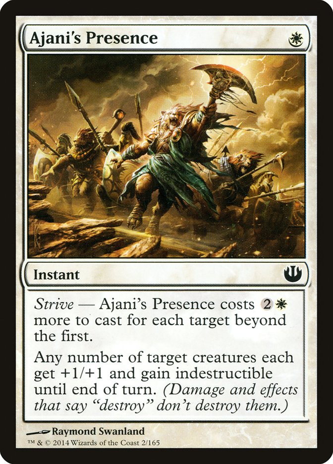 Ajani's Presence [Journey into Nyx] | Golgari Games